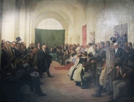 El Cabildo Abierto decide el cese del virrey Baltasar Hidalgo de Cisneros y la formación de una Junta de Gobierno El Cabildo Abierto decide el cese del virrey Baltasar Hidalgo de Cisneros y la formación de una Junta de Gobierno