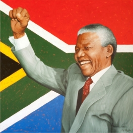 Nelson Mandela, primer presidente negro de Sudáfrica