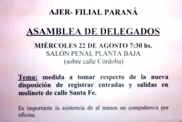 Malestar entre los empleados del Poder Judicial por los controles de ingreso y egreso del personal Malestar entre los empleados del Poder Judicial por los controles de ingreso y egreso del personal