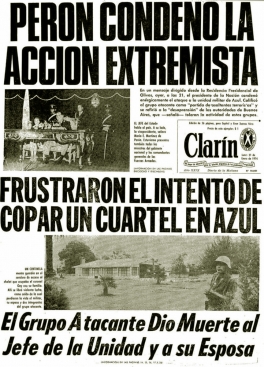 Intento de asalto guerrillero a la guarnición militar de Azul Intento de asalto guerrillero a la guarnición militar de Azul