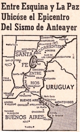Terremoto de 1948 en Entre Ríos Terremoto de 1948 en Entre Ríos