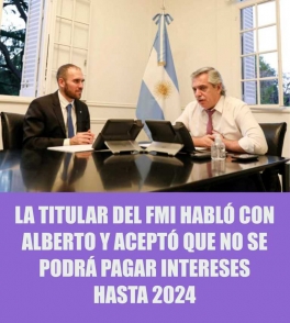 Alberto Fernández: “Argentina no puede pagar deuda por cuatro años” Alberto Fernández: “Argentina no puede pagar deuda por cuatro años”