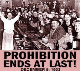 En EE.UU. se deroga la Ley seca, que prohibía la venta y consumo de bebidas alcohólicas