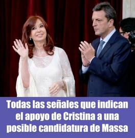 Todas las señales que indican el apoyo de Cristina a una posible candidatura de Massa