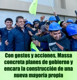 Veintids das pasaron entre que Sergio Massa prometi, en televisin, el final del impuesto a las ganancias para los salarios, y la sancin de la ley. La jugada, que camin por la cornisa un par de veces, le permiti proyectar el mensaje ms importante de su campaa: que tiene para ofrecer algo distinto a la experiencia de los cuatro aos del Frente de Todos. Dinmica. Ejecutividad. Efectividad. Capacidad para torcer correlaciones de fuerza adversas. Una vez puede ser casualidad, dos ya es otra cosa