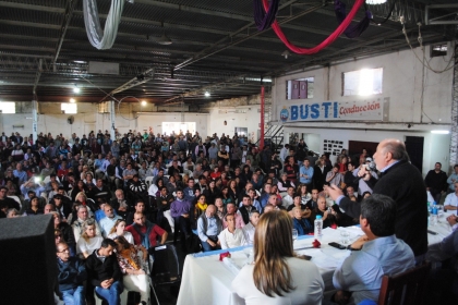 Jorge Busti manifestó un fuerte apoyo al Frente Peronista