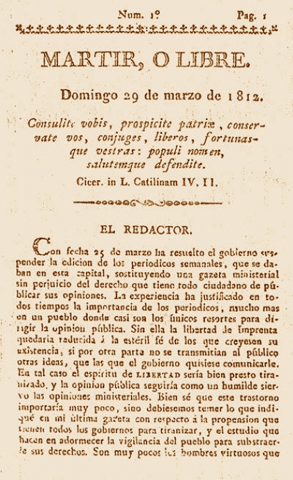 Bernardo de Monteagudo y el periódico 