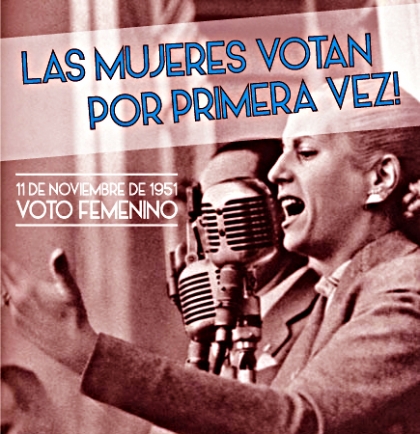 Las Mujeres Votan por Primera Vez, Eva Pern lo hace desde su lecho de enferma