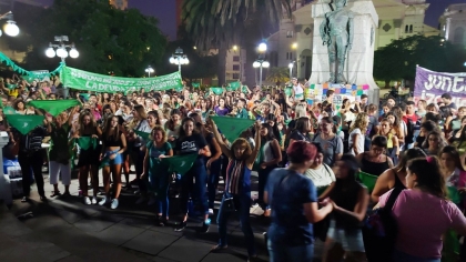 La marea verde ganó una vez más las calles de Paraná 