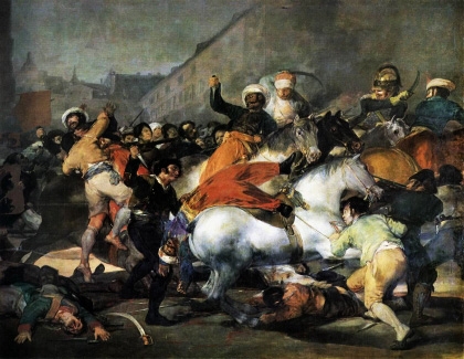 En Madrid se produce el levantamiento del 2 de mayo de 1808 contra el ejrcito francs de Napolen