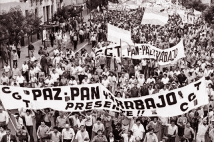 Primera gran movilizacin de trabajadores contra la dictadura militar genocida
