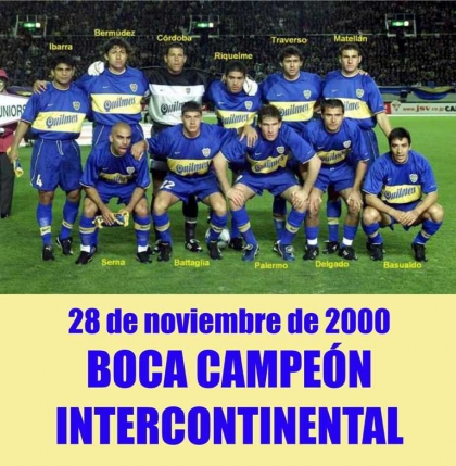 Boca Juniors Campen de la Copa Intercontinental 2000