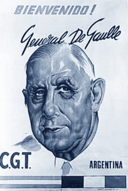 El general Charles De Gaulle visita la Argentina del radical Illia