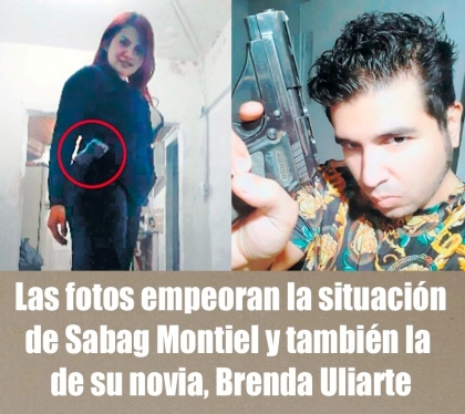 Las fotos empeoran la situacin de Sabag Montiel y tambin la de su novia, Brenda Uliarte