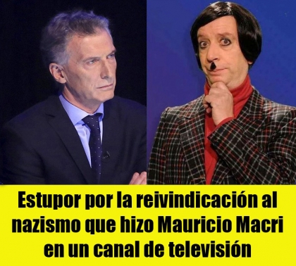 Estupor por la reivindicacin al nazismo que hizo Mauricio Macri en un canal de televisin