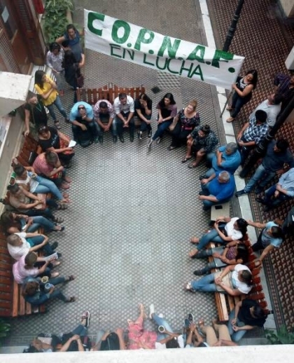 Trabajadores del Copnaf continan las acciones en reclamo de un adicional