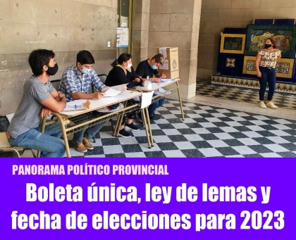 Boleta nica, ley de lemas y fecha de elecciones para 2023