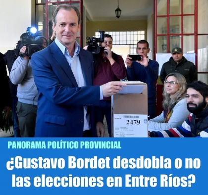 Gustavo Bordet desdobla o no las elecciones en Entre Ros?