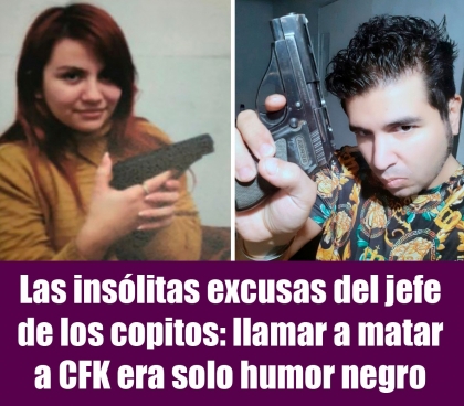 Las inslitas excusas del jefe de los copitos: llamar a matar a CFK era solo humor negro