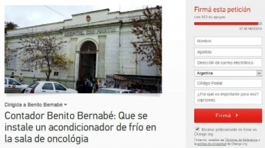 Hay 42.500 firmas por un aire acondicionado para el Hospital San Martín de Paraná Hay 42.500 firmas por un aire acondicionado para el Hospital San Martín de Paraná