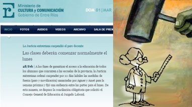 El gobierno de Urribarri amenaza a los docentes con el Código Penal