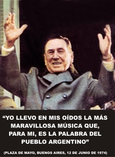Juan Perón daba el último discurso en Plaza de Mayo hace 44 años Juan Perón daba el último discurso en Plaza de Mayo hace 44 años
