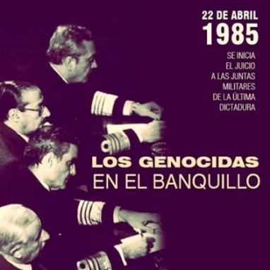 Hace 33 años comenzaba el juicio a los militares genocidas Hace 33 años comenzaba el juicio a los militares genocidas