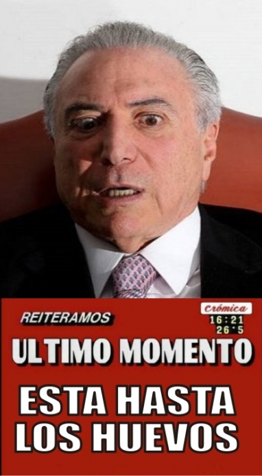 Conmoción en Brasil: grabaron al golpista Michel Temer pactando el pago de un soborno Conmoción en Brasil: grabaron al golpista Michel Temer pactando el pago de un soborno