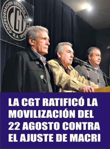 CGT en lucha contra el ajuste neoliberal de Macri CGT en lucha contra el ajuste neoliberal de Macri