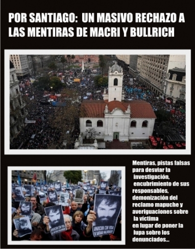 Contra la derecha autoritaria, llenaron la Plaza de Mayo por Santiago Maldonado Contra la derecha autoritaria, llenaron la Plaza de Mayo por Santiago Maldonado