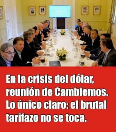 Macri se reunió con los jerarcas de Cambiemos y ratificaron el tarifazo contra los trabajadores Macri se reunió con los jerarcas de Cambiemos y ratificaron el tarifazo contra los trabajadores