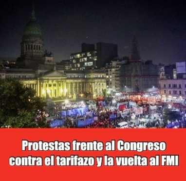 En la calle también dijeron que no al tarifazo y al FMI En la calle también dijeron que no al tarifazo y al FMI