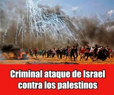 Masacre: Soldados israelíes matan a tiros a 58 palestinos y dejan más de 2 mil heridos Masacre: Soldados israelíes matan a tiros a 58 palestinos y dejan más de 2 mil heridos