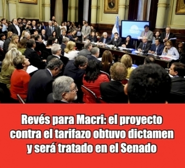 Tarifazo: el Gobierno de Macri deberá pagar el costo del veto Tarifazo: el Gobierno de Macri deberá pagar el costo del veto