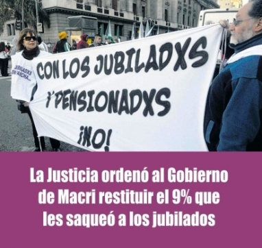 Macri le robó a los jubilados un aumento Macri le robó a los jubilados un aumento