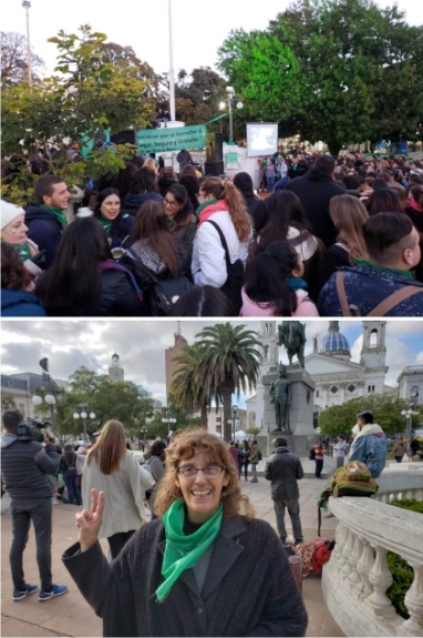 Mujeres celebraron en Paraná la aprobación de la despenalización del aborto Mujeres celebraron en Paraná la aprobación de la despenalización del aborto