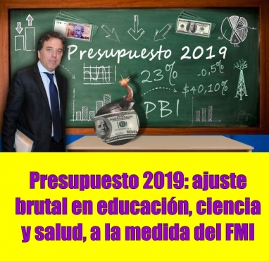 Presupuesto 2019: Menos obras, se gastan fondos de Anses y baja el incentivo docente