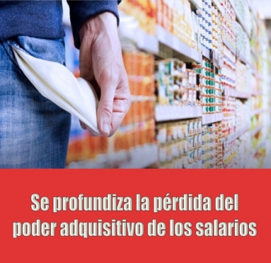 Con Macri, la pérdida de poder adquisitivo de los trabajadores no encuentra freno Con Macri, la pérdida de poder adquisitivo de los trabajadores no encuentra freno