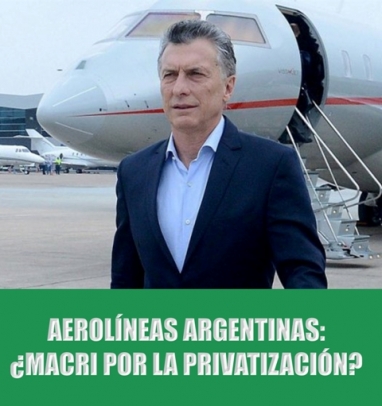 Macri volvió a agitar los fantasmas privatizadores como respuesta a medidas gremiales Macri volvió a agitar los fantasmas privatizadores como respuesta a medidas gremiales