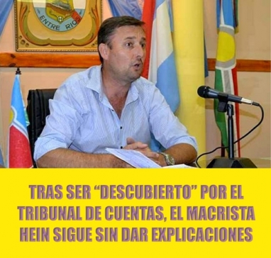 El Tribunal de Cuentas cuestionó el direccionamiento de millonaria obra pública por parte de Gustavo Hein, el Presidente del PRO El Tribunal de Cuentas cuestionó el direccionamiento de millonaria obra pública por parte de Gustavo Hein, el Presidente del PRO