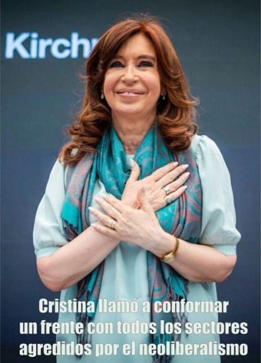 Cristina: “La división es un lujo que no nos podemos permitir” Cristina: “La división es un lujo que no nos podemos permitir”
