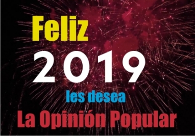 ¡Feliz Año Nuevo 2019 a todas y todos! ¡Feliz Año Nuevo 2019 a todas y todos!