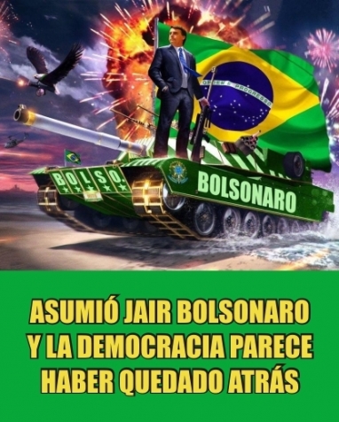 El facho Jair Bolsonaro asumió la presidencia de Brasil El facho Jair Bolsonaro asumió la presidencia de Brasil