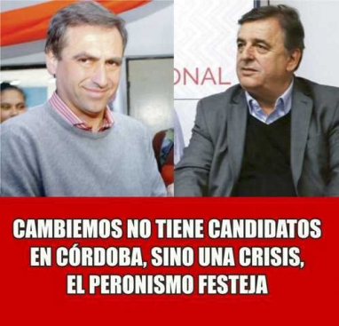 Estalló Cambiemos en Córdoba y habrá dos listas radicales en mayo Estalló Cambiemos en Córdoba y habrá dos listas radicales en mayo
