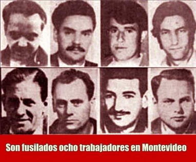 En Montevideo, las Fuerzas Armadas asesinan a 8 obreros comunistas desarmados en el local de la Seccional 20 del PCU