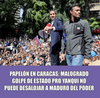 Fracasó el intento de golpe militar proyanqui en Venezuela Fracasó el intento de golpe militar proyanqui en Venezuela