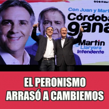 Histórico triunfo del PJ en Córdoba: Arrasó en la Provincia y en la Capital Histórico triunfo del PJ en Córdoba: Arrasó en la Provincia y en la Capital
