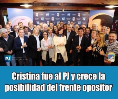 En la cumbre del PJ, Cristina pidió armar un gran frente patriótico En la cumbre del PJ, Cristina pidió armar un gran frente patriótico