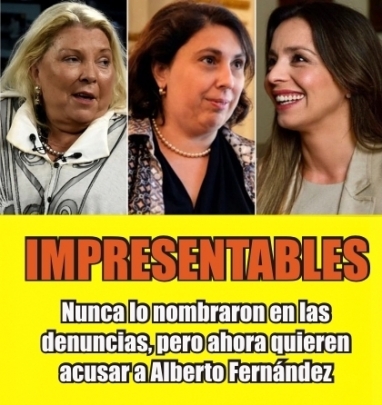 Indignación por la denuncia oportunista de Zuvic contra Alberto Fernández Indignación por la denuncia oportunista de Zuvic contra Alberto Fernández