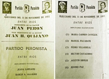 Cuando las mujeres encabezaban las listas del peronismo sin cupo femenino en Entre Ríos